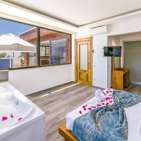 Secluded Sea View Honeymoon Escape Jacuzzi Private Pool-villa Bella1 Orkide Willa Uzumlu (Mediterranean)